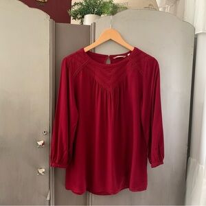 Soft Surroundings Red Relaxed Blouse